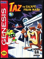 Sega Genesis Taz in Escape From Mars Front CoverThumbnail